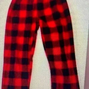 Kids Red and Black Buffalo Plaid Pajama Pants